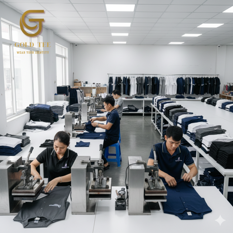 in áo đồng phục công ty chuyên nghiệp