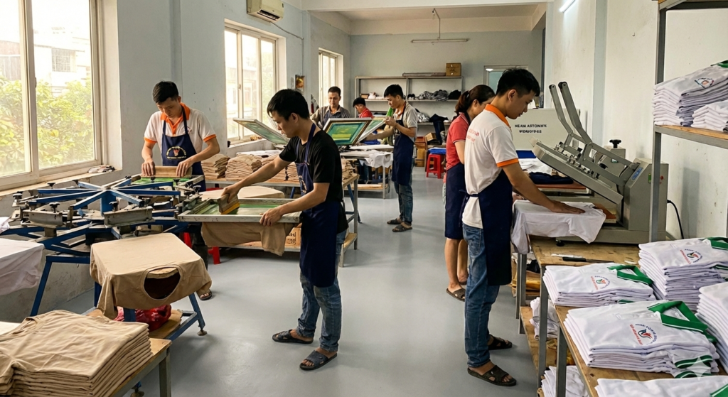 Xưởng in áo đồng phục theo yêu cầu tại Hà Nội – GOLDTEE