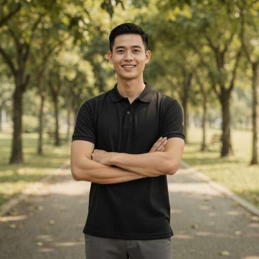 Áo Đồng Phục Công Ty Polo Đen